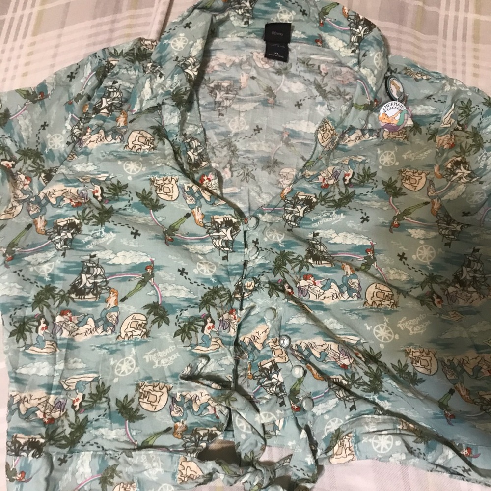 Peter Pan mermaid lagoon crop top hot topic